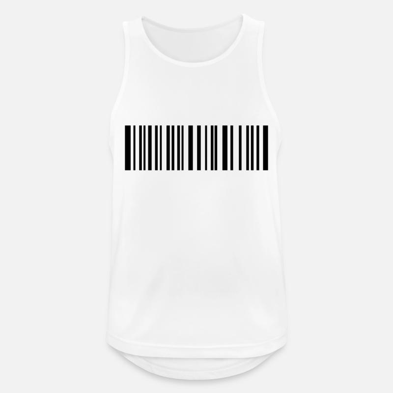 Bar code - Men's Breathable Tank Top - white