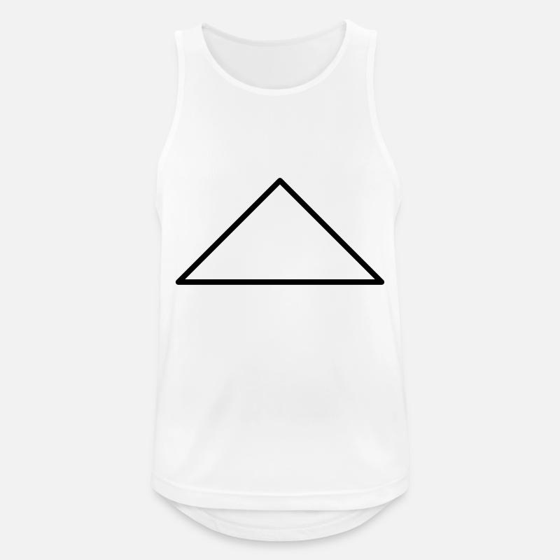 Math symbol - equilateral triangle - Men's Breathable Tank Top - white