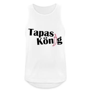 Tabas Koenig - Männer Tank Top atmungsaktiv - Weiß - Vorne - Nick (188cm)
