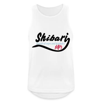 Shibari World 1 3-color - Men's Breathable Tank Top - white - Front - Nick (188cm)