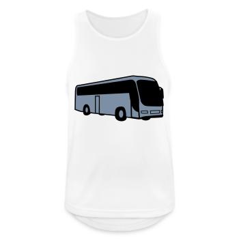 bus - Débardeur respirant Homme - blanc - Devant - Nick (188cm)