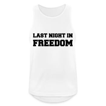 Last night in freedom - Débardeur respirant Homme - blanc - Devant - Nick (188cm)