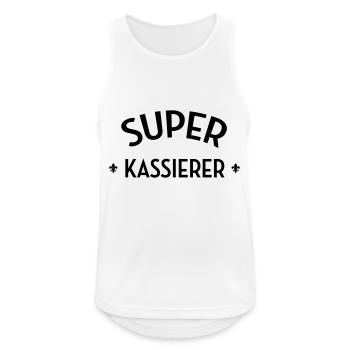 Kassierer Kassiererin Handel Verkäufer Kasse - Männer Tank Top atmungsaktiv - Weiß - Vorne - Nick (188cm)