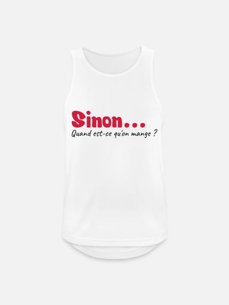Quand est ce qu'on mange - Men's Breathable Tank Top - white