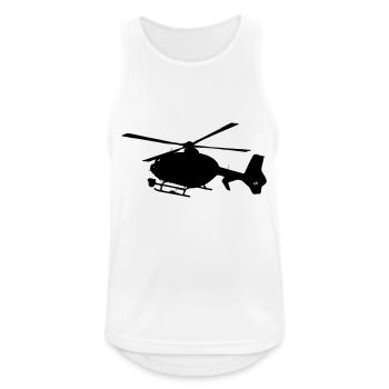 EC135 AH135 Helicopter Helicopter - Men's Breathable Tank Top - white - Front - Nick (188cm)