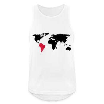 Destination: South America - Men's Breathable Tank Top - white - Front - Nick (188cm)