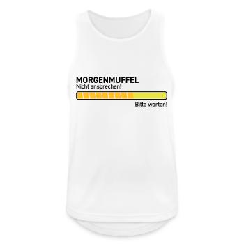 Morgenmuffel nicht ansprechen ausschlafen zu früh - Männer Tank Top atmungsaktiv - Weiß - Vorne - Nick (188cm)