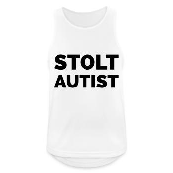 proudly autistic - Men's Breathable Tank Top - white - Front - Nick (188cm)