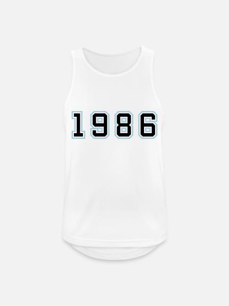 1986 Year Birthday - Men's Breathable Tank Top - white