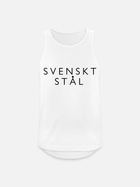 Schwedischer Stahl - Männer Tank Top atmungsaktiv - Weiß