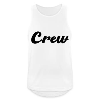 crew - Männer Tank Top atmungsaktiv - Weiß - Vorne - Nick (188cm)