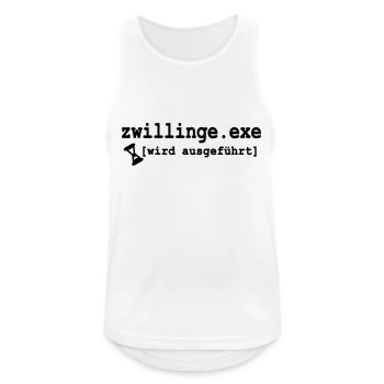 twins exe - Men's Breathable Tank Top - white - Front - Nick (188cm)