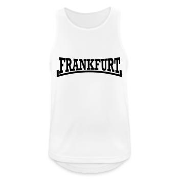 Frankfurt - Männer Tank Top atmungsaktiv - Weiß - Vorne - Nick (188cm)