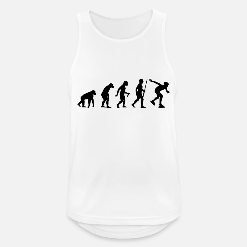 Inline Skater Evolution - Men's Breathable Tank Top - white
