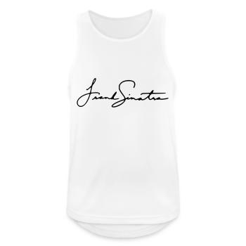 Frank Sinatra Signature - Men's Breathable Tank Top - white - Front - Nick (188cm)