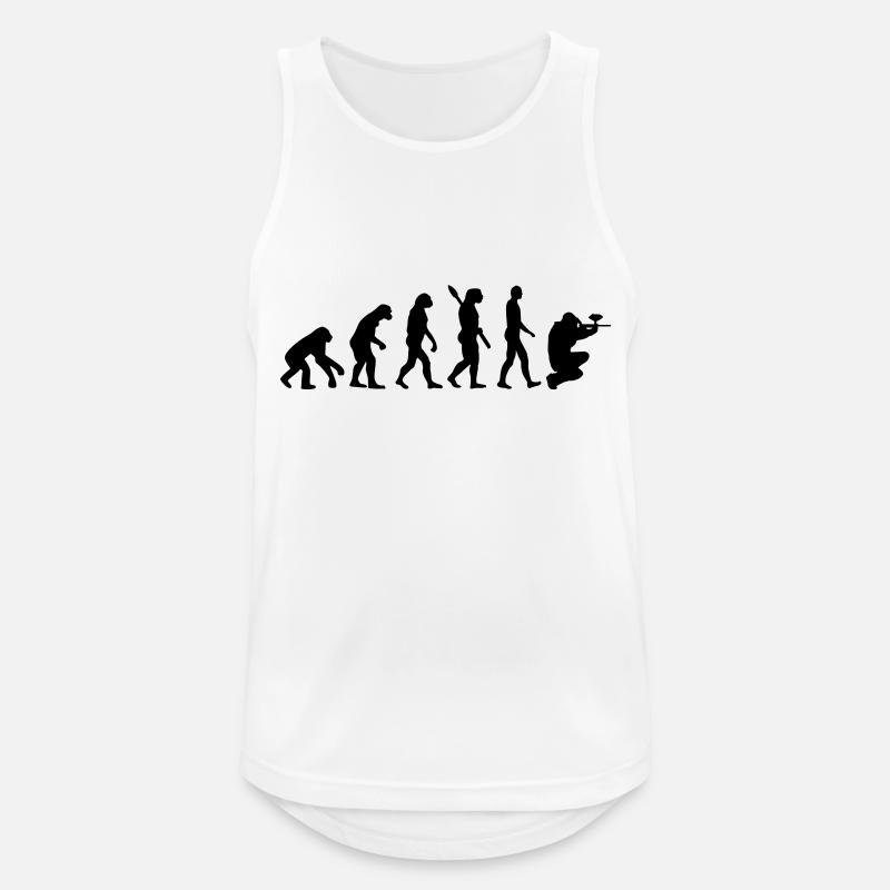 Paintball evolution - Men's Breathable Tank Top - white