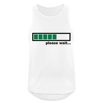 Loading - Männer Tank Top atmungsaktiv - Weiß - Vorne - Nick (188cm)