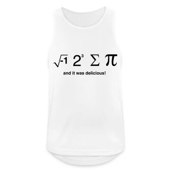 I ate pi and it was delicious - Men's Breathable Tank Top - white - Front - Nick (188cm)