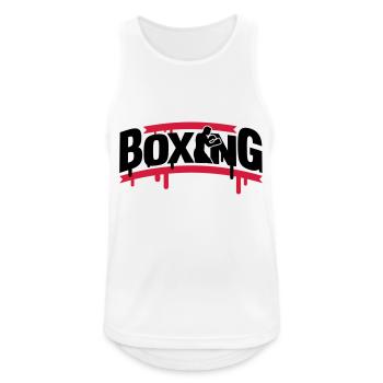 boxing_1_f2 - Débardeur respirant Homme - blanc - Devant - Nick (188cm)