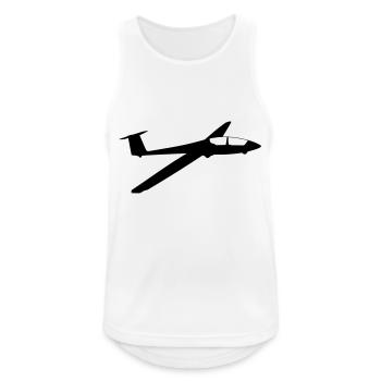 Alexander Schleicher ASK 21 - Männer Tank Top atmungsaktiv - Weiß - Vorne - Nick (188cm)