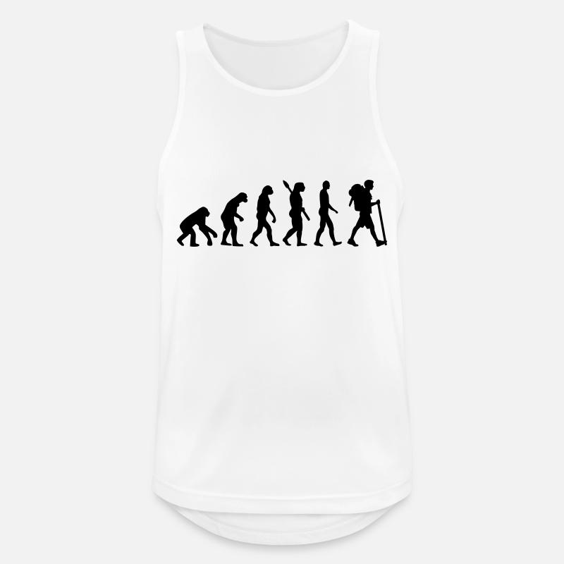 Evolution Hiking - Men's Breathable Tank Top - white