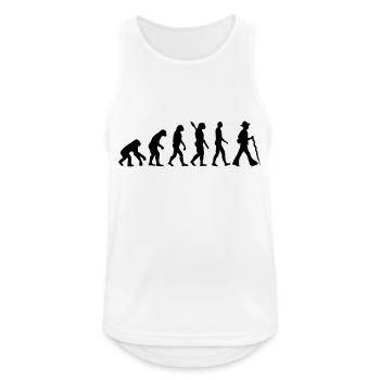 Zimmermann - Männer Tank Top atmungsaktiv - Weiß - Vorne - Nick (188cm)