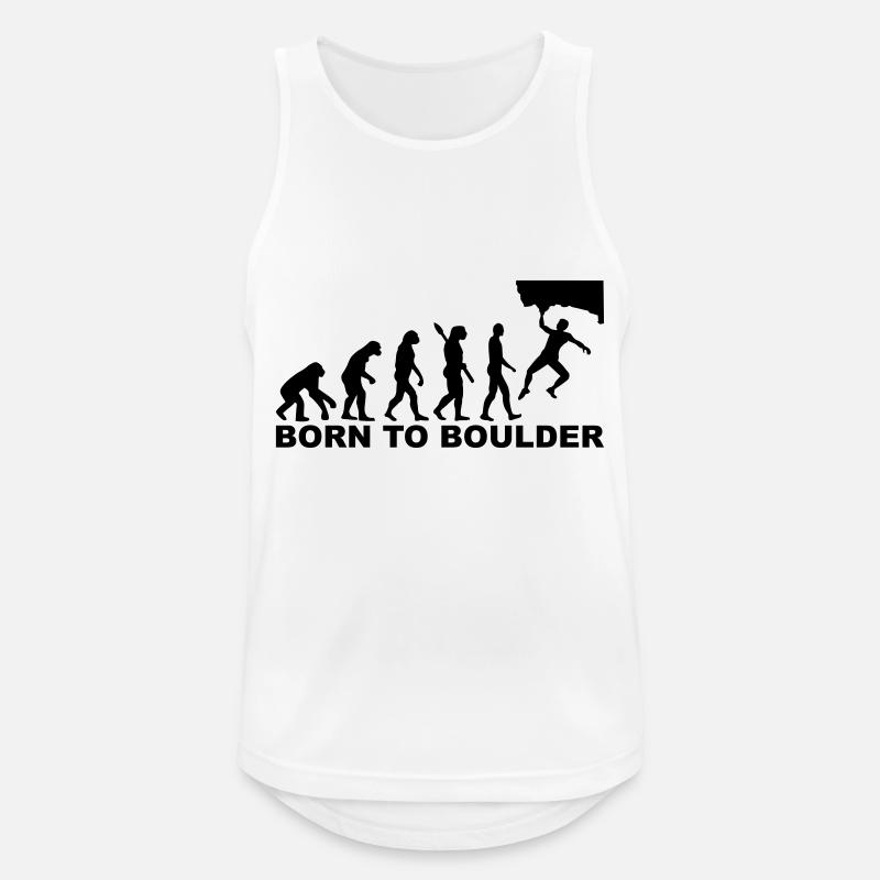 Evolution boulder - Men's Breathable Tank Top - white