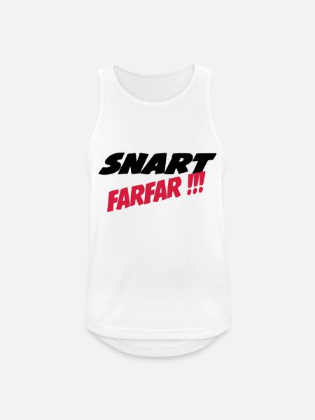 Snart farfar !!! - Männer Tank Top atmungsaktiv - Weiß