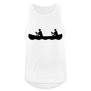 canoeing - Men's Breathable Tank Top - white - Front - Nick (188cm)