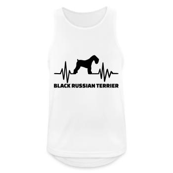 Black Russian Terrier - Débardeur respirant Homme - blanc - Devant - Nick (188cm)