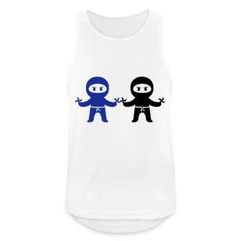 Ninjas - Débardeur respirant Homme - blanc - Devant - Nick (188cm)