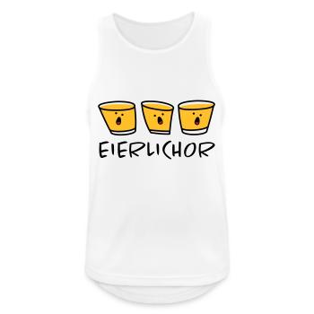 Chor Eierlikör - Männer Tank Top atmungsaktiv - Weiß - Vorne - Nick (188cm)