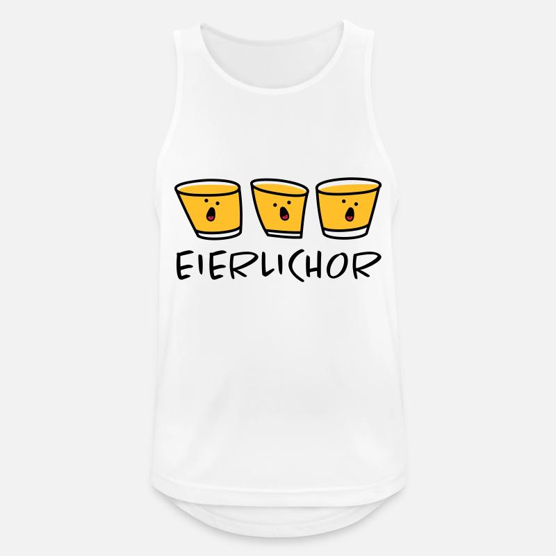 Chor Eierlikör - Männer Tank Top atmungsaktiv - Weiß