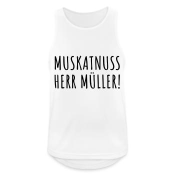 Muskatnuss Herr Muller ! De funès - Débardeur respirant Homme - blanc - Devant - Nick (188cm)