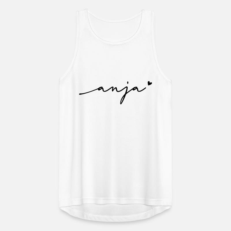 Anja Cursive Name Men's Breathable Tank Top