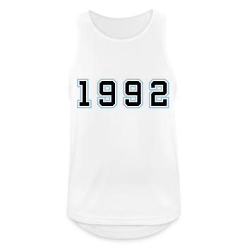 1992 Year Birthday - Men's Breathable Tank Top - white - Front - Nick (188cm)