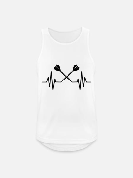 Darts logo - Men's Breathable Tank Top - white