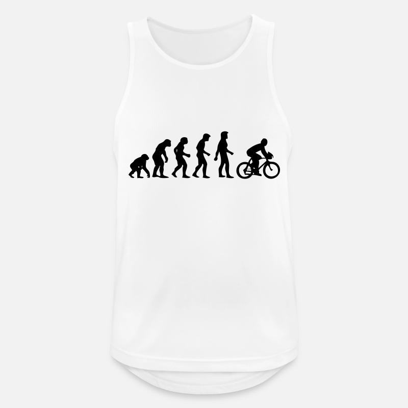 Evolution man cycling - Men's Breathable Tank Top - white