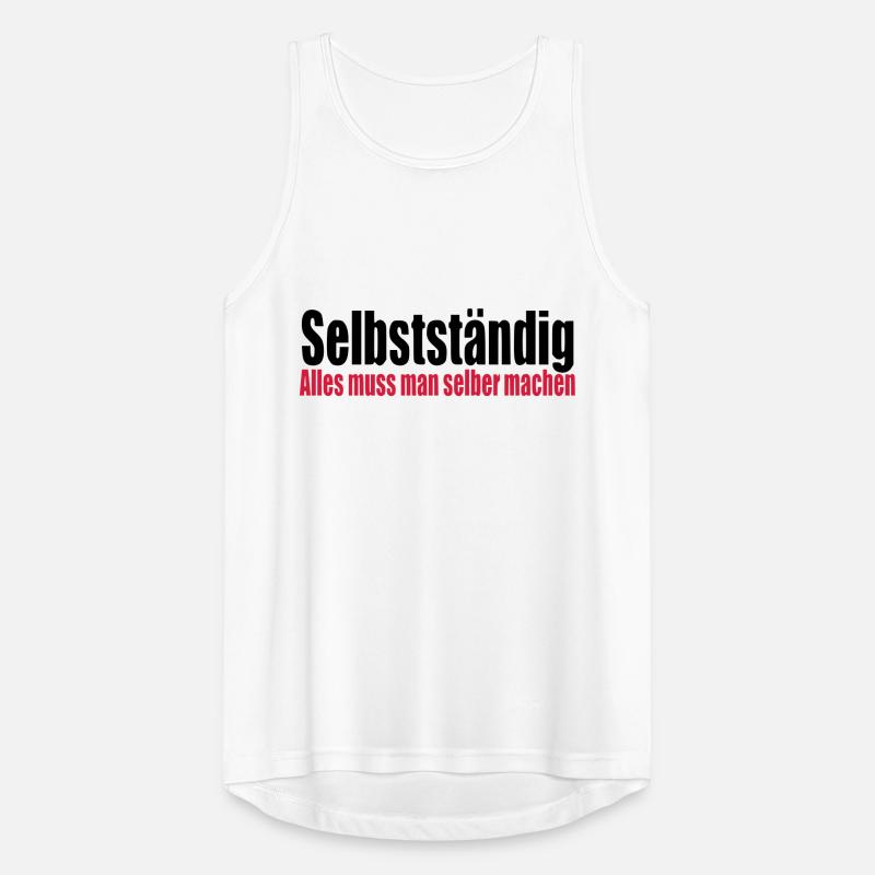 Selbstständig Arbeit Geschenk Geburtstag Chef Männer Tank Top atmungsaktiv