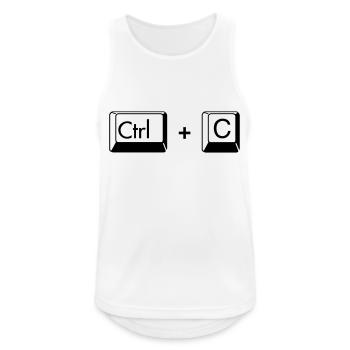 Copy Paste lustiges Geschenk für Zwillige - Männer Tank Top atmungsaktiv - Weiß - Vorne - Nick (188cm)