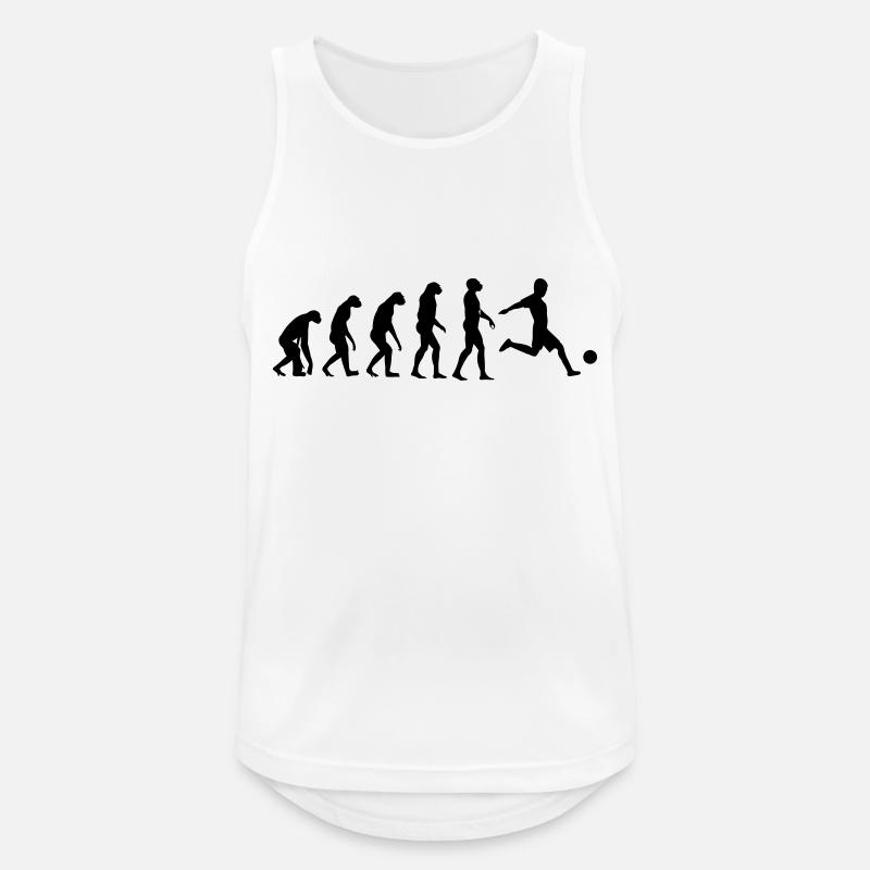 Evolution Fußball - Männer Tank Top atmungsaktiv - Weiß