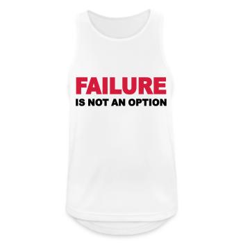 Failure is not an option - Men's Breathable Tank Top - white - Front - Nick (188cm)