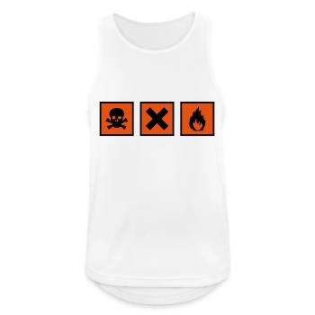 Chimiste - Débardeur respirant Homme - blanc - Devant - Nick (188cm)