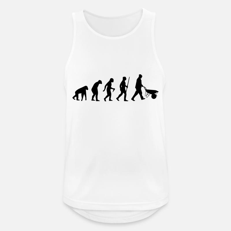 Evolution15 1c - Men's Breathable Tank Top - white