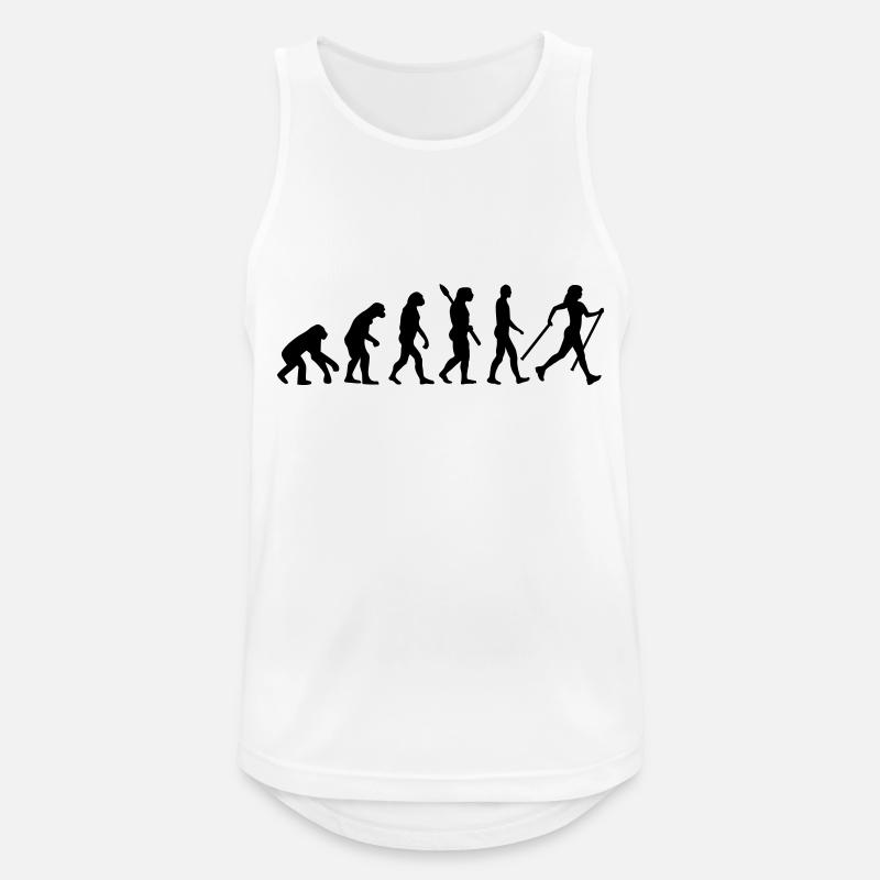 Evolution Nordic Walking - Männer Tank Top atmungsaktiv - Weiß