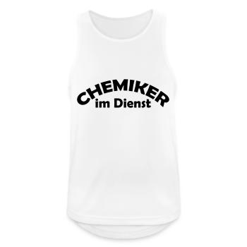 chemiker im dienst - Männer Tank Top atmungsaktiv - Weiß - Vorne - Nick (188cm)