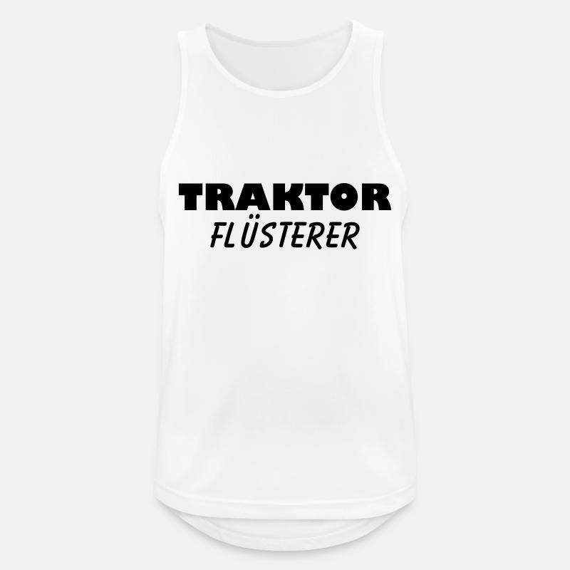 traktor flüsterer - Männer Tank Top atmungsaktiv - Weiß