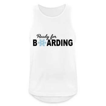 Snowboard - Men's Breathable Tank Top - white - Front - Nick (188cm)