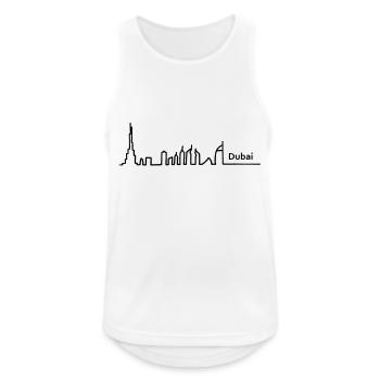 Dubai skyline - Männer Tank Top atmungsaktiv - Weiß - Vorne - Nick (188cm)