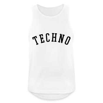 TECHNO - Débardeur respirant Homme - blanc - Devant - Nick (188cm)